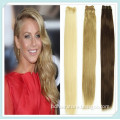 2014 wholesale bleached brazilian human hair extension , remy human wave hair weft golden/ brown/black color